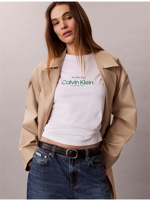 ss classic ck nyc logo tee CALVIN KLEIN JEANS | LV047F810GYAF